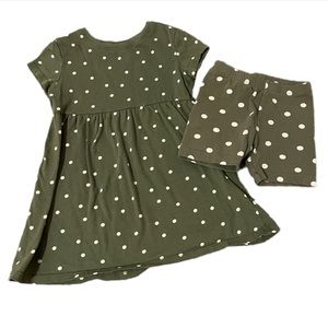 Dress with matching shorts